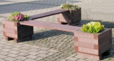 panchine in plastica riciclata